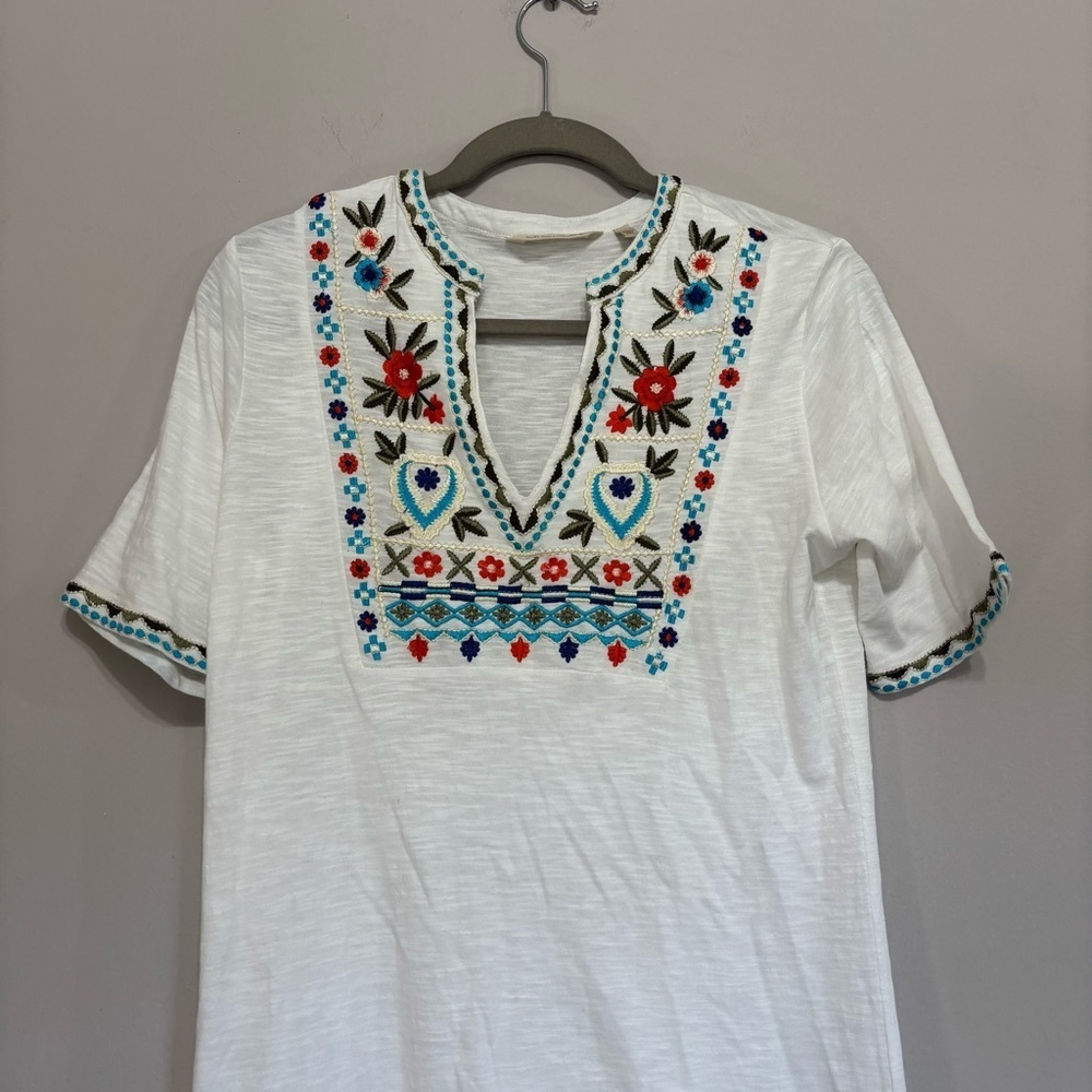 Soft Surroundings
Womens White Maxi‎ Dress Short Sleeve Embroidery T-Shirt
Dress - Picture 2 of 5